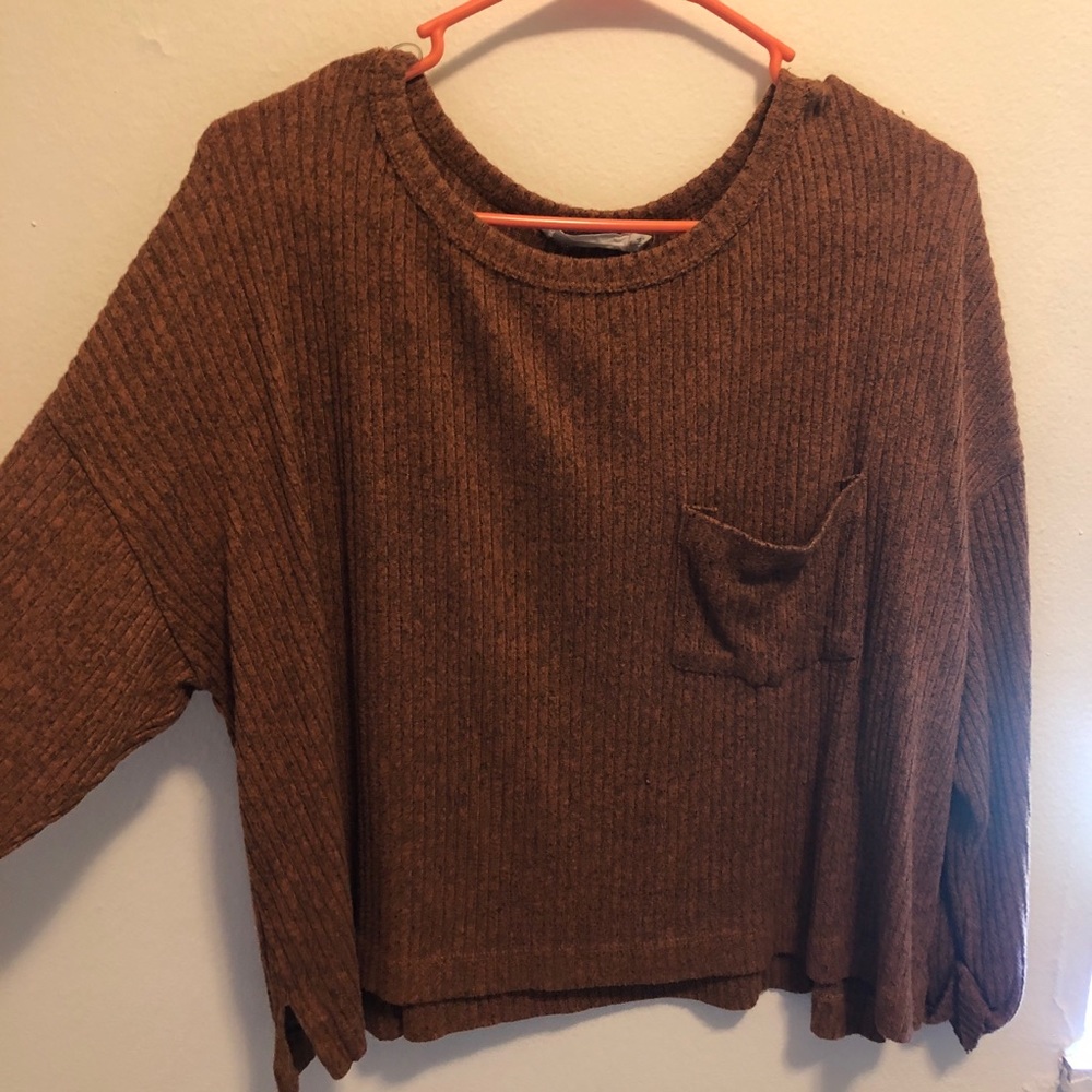 Soft Lush Heather Pocket Top